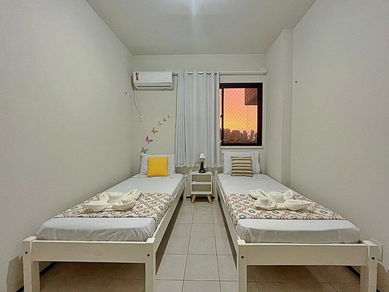 Para famílias e grupos PORTARIA 24h com garagem WIFI200M