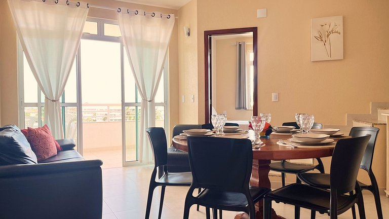 DÚPLEX 3 SUÍTES-WIFI/AR/NETFLIX Minutos Beach Park